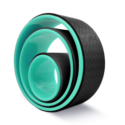 FormFit FF GN Nat Yoga Wheel - Green Plastic Yoga Wheel for